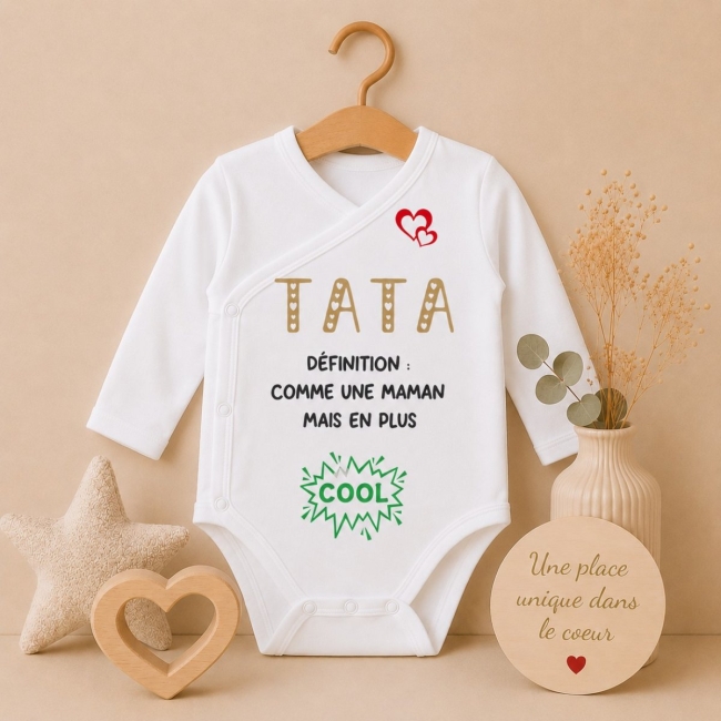 Body bébé "Tata" + Carte
