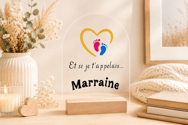 Cadre décoratif future marraine