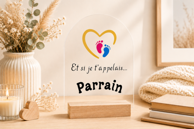 Cadre décoratif futur parrain