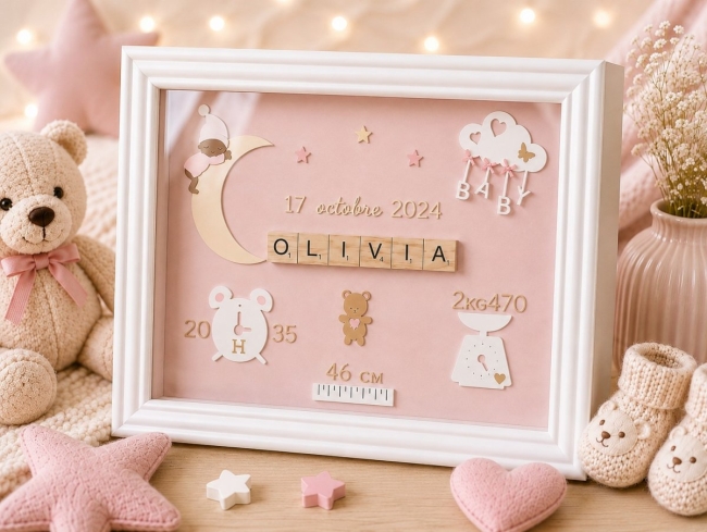 Tableau de naissance fille