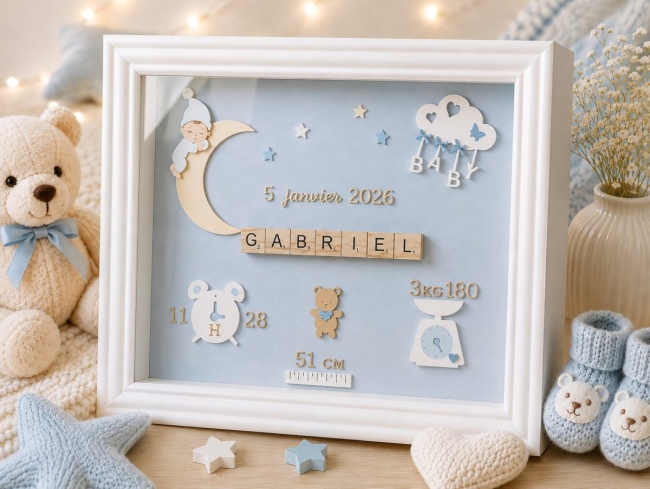 Tableau de naissance garçon