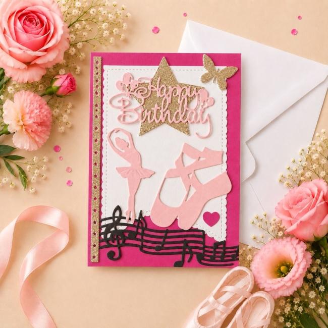 Carte anniversaire danseuse