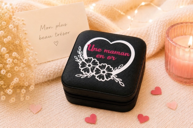 Boîte à bijoux "Maman en or"