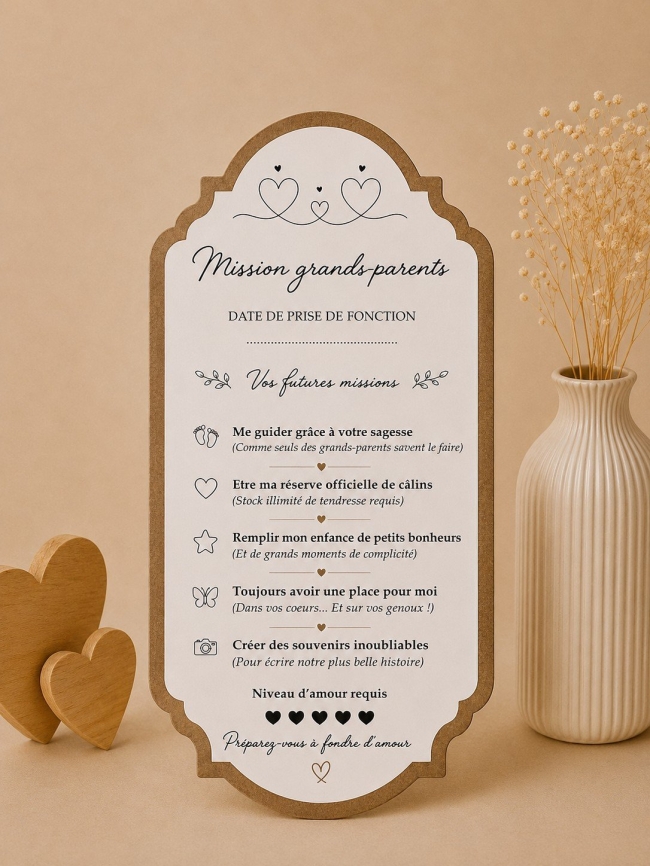 Carte de mission futurs grands-parents