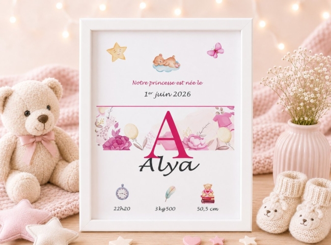 Affiche de naissance