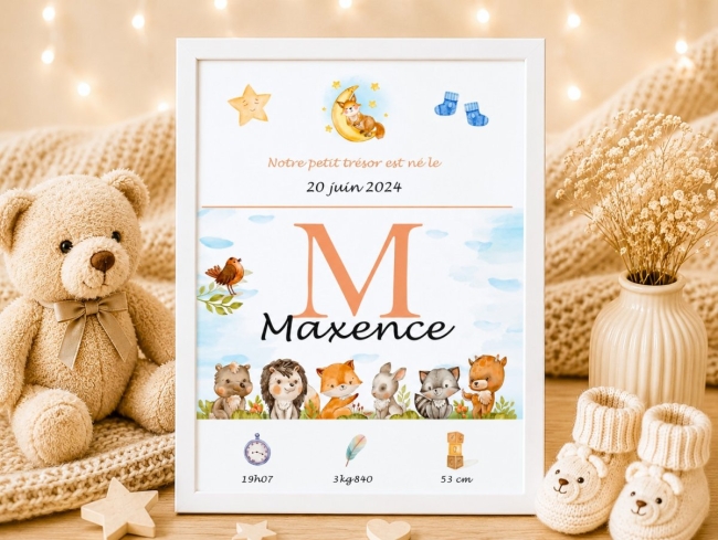 Affiche de naissance